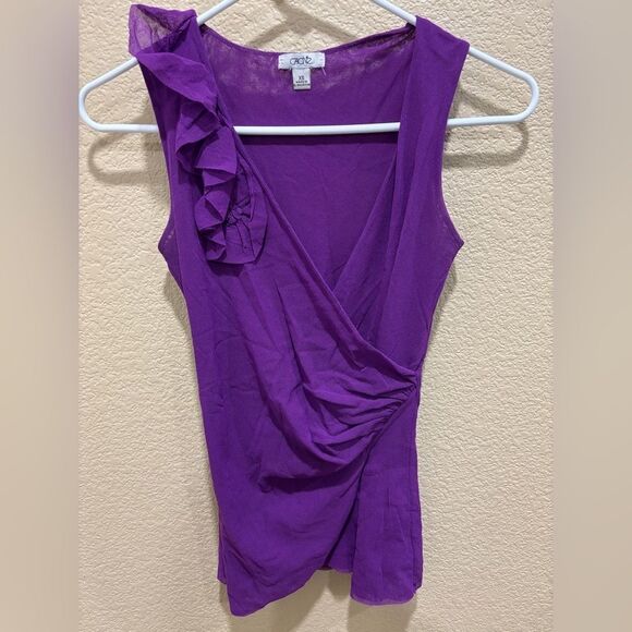 Cache Purple tank top - Picture 1 of 8